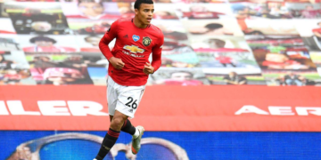 Manchester Unitedi ründaja Mason Greenwood.