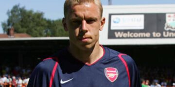 Mart Poom Londoni Arsenali särgis. Foto: Arsenal.com