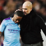 Raheem Sterling ja Manchester City peatreener Pep Guardiola. Foto: Raheem Sterlingi ametlik Instagrami konto.