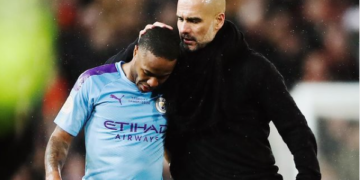 Raheem Sterling ja Manchester City peatreener Pep Guardiola. Foto: Raheem Sterlingi ametlik Instagrami konto.