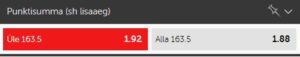 Betsafe’i koefitsiendid 31.05.2021 @15.45