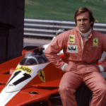 Vormelisõitja Carlos Reutemann Ferrariga. Foto: Instagram@scuderiaferrari